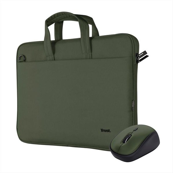 Trust - Borsa Notebook Bologna Bag And Mouse Set-Green-image