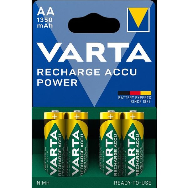 Varta - Aa (Stilo) Recharge Accu Power X4 (1350 Mah)-image