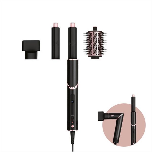 Shark - Styler E Asciugacapelli Flexstyle 3 In 1 Hd424Eu-Nero/Oro Rosa-image