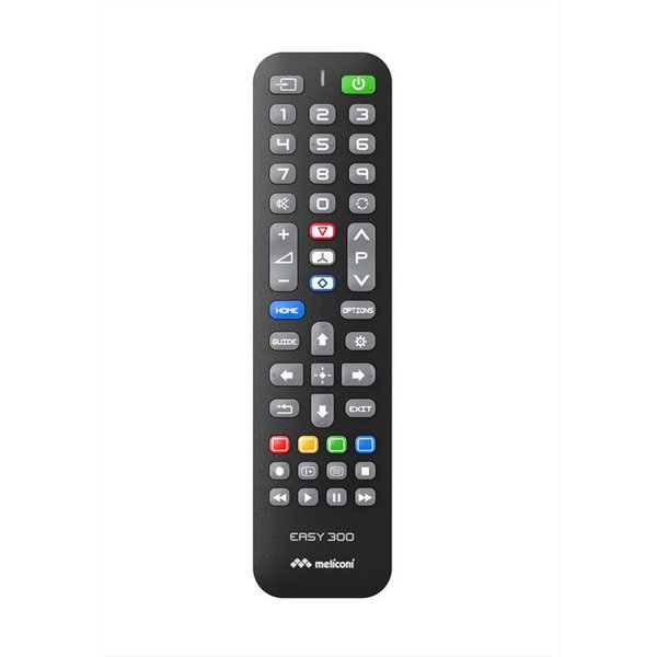 Meliconi - Telecomando Di Ricambio Easy 300 Per Tv Sony-Calotta Nera, Tastiera Grigia-image