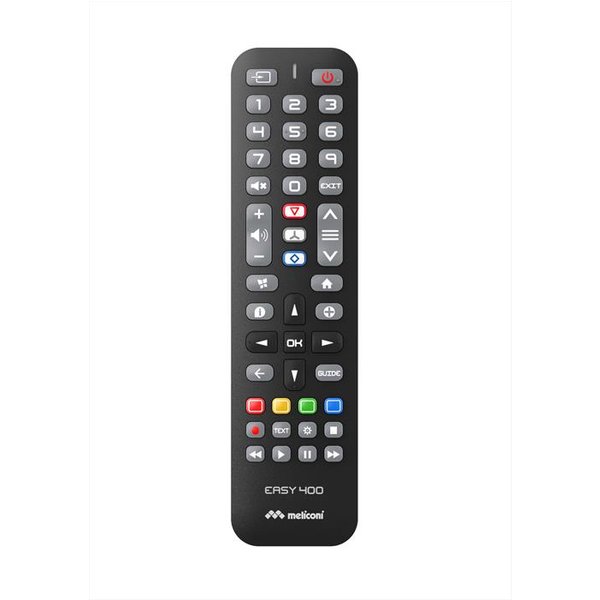 Meliconi - Telecomando Di Ricambio Easy 400 Per Tv Philips-Calotta Nera, Tastiera Grigia-image