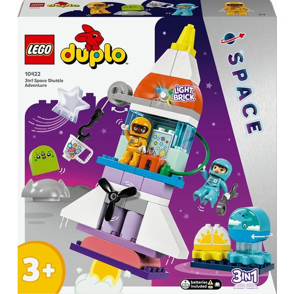 Lego - Duplo Town Avventura Dello Spaceshuttle 3In1 10422, Multicolore-image