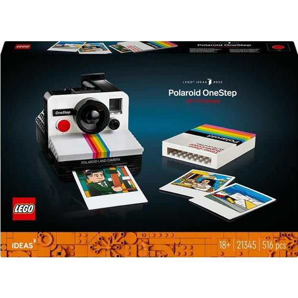 Lego - Ideas Fotocamera Polaroid Onestep Sx-70 21345, Multicolore-image