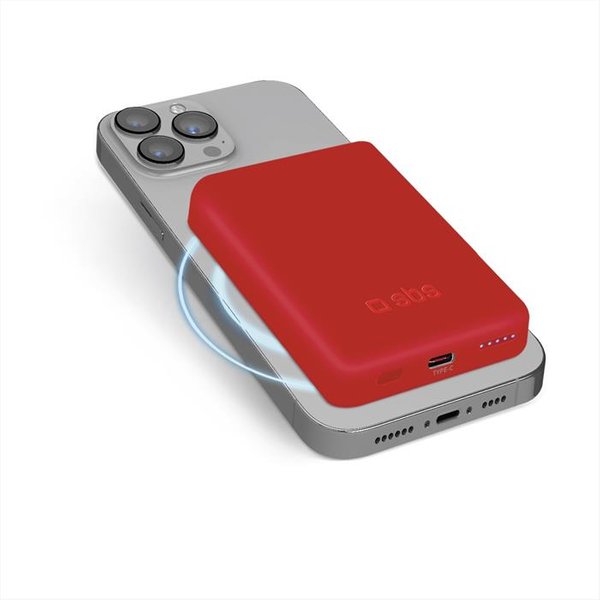 SBS - Power Bank Tebb5000Mag1Cr-Rosso-image