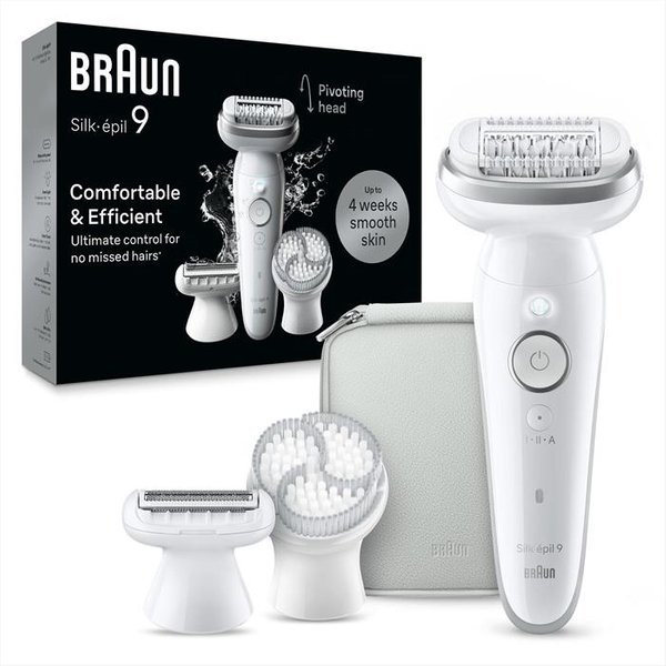 Braun - Epilatore Silk-éPil 9 9-061-Bianco/Argento-image