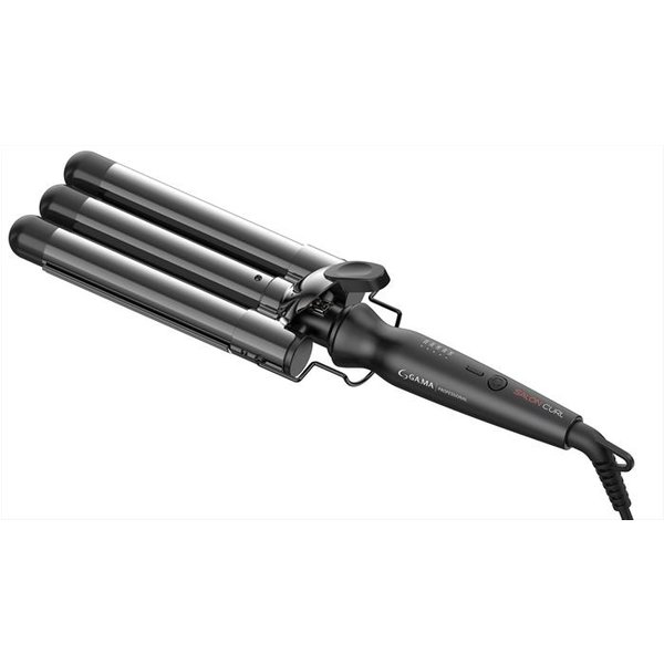Gama - Ferro Per Capelli Triferro Salon Curl-Black-image