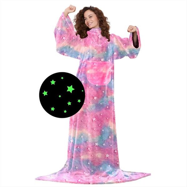 Kanguru - Coperta Con Le Maniche Deluxe Glow Rainbow-Glow Rainbow-image