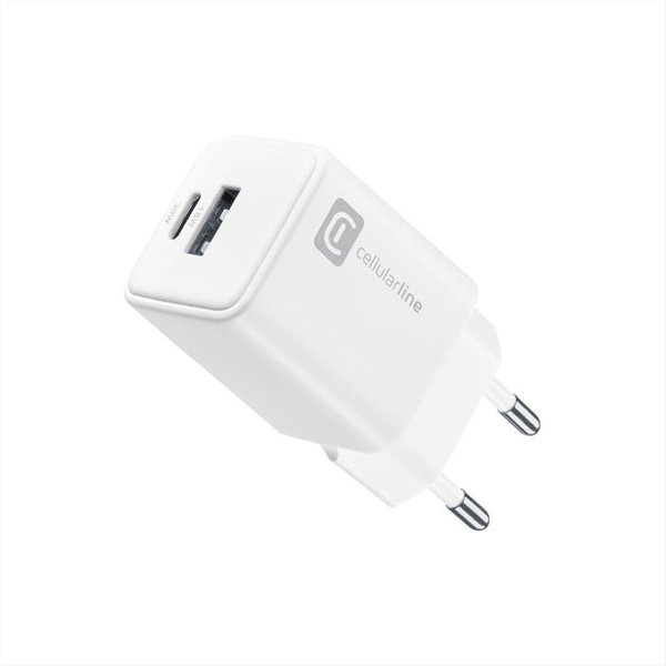 Cellularline - Multipower Dual Port 30W Achusb2Gan30Wtabw-Bianco-image