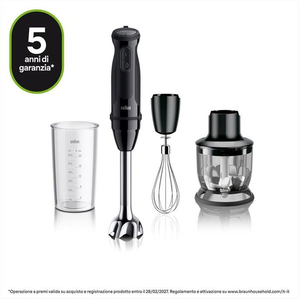 Braun - Frullatore Ad Immersione Mq50202-nero-image