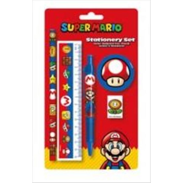 Pyramid - Super Mario - Set Cancelleria Licenza Ufficiale, Multicolore-image