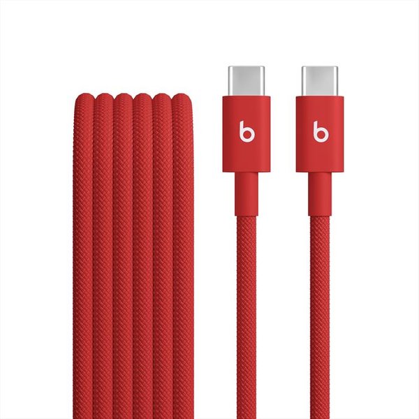 Beats By Dr.Dre - Cavo Beats Usb-C/Usb-C In Tessuto Intrecciato 1,5M-Rosso Rapido-image