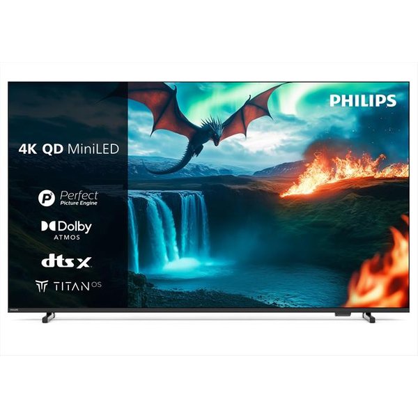 Philips - Smart Tv Mini Led Uhd 4K 55" 55Mled820/12-Black-image