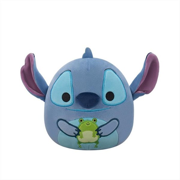 REY Toys - Squishmallows Stitch Con Rana Cm 25 Licenza Uffici-Multicolore-image