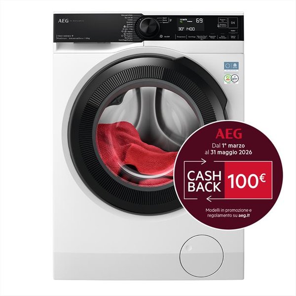 AEG - Lavatrice Xlr7Fbgh10V4 10Kg Classe A 1400G/M-Bianco-image
