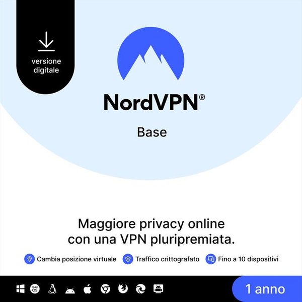 Nordvpn - Base - 1 Anno - Servizi Vpn Premium 10 Dispositivi-image