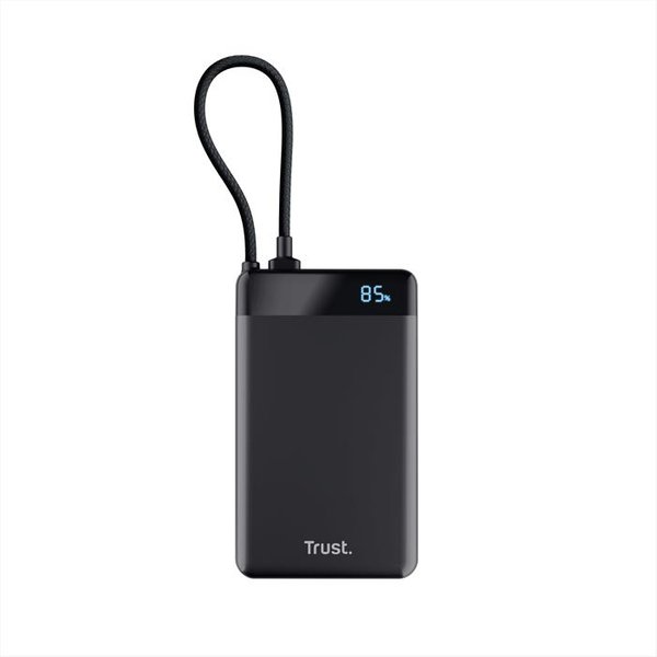 Trust - Fiera 10.000 Powerbank Fixed Cable-Black-image