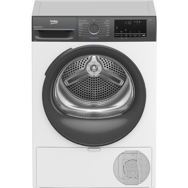 Beko - Asciugatrice Bmeut481Sai_It 8 Kg Classe C-Grigio, Bianco-image