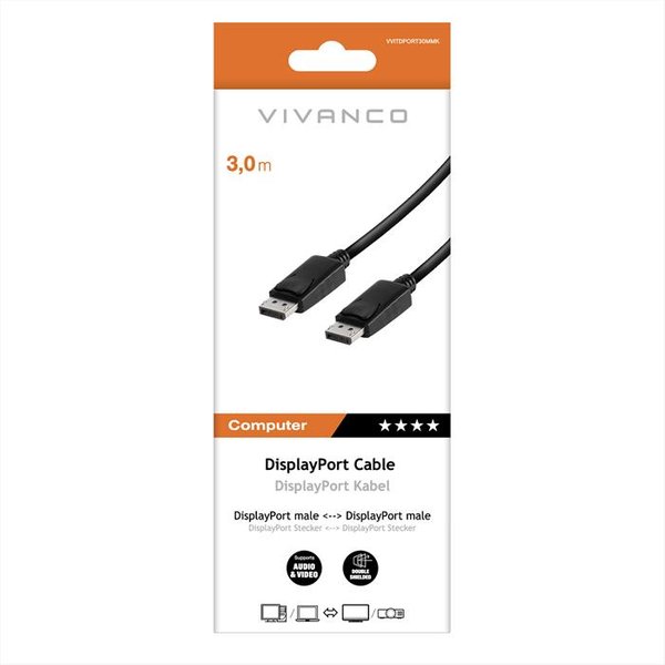 Sbs - Displayport Cavo Dp-Pl.-Dp.-Pl. 3M-Nero-image