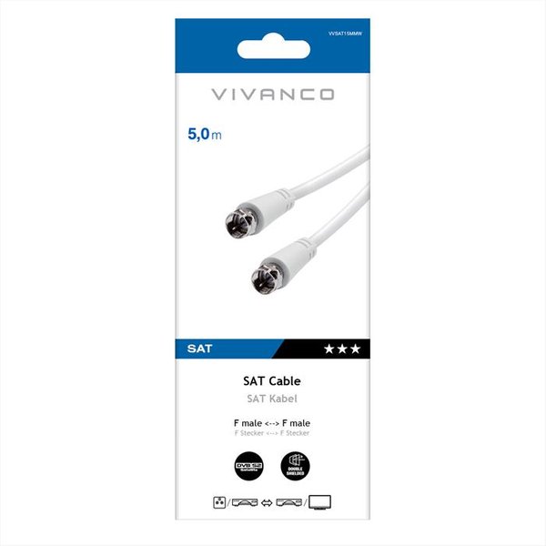 Sbs - Receifer Connection,F Plug.F Plug.5M-Bianco-image