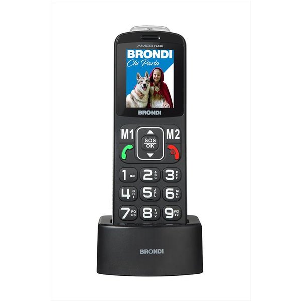 Brondi - Cellulare Amico Flash-Black-image