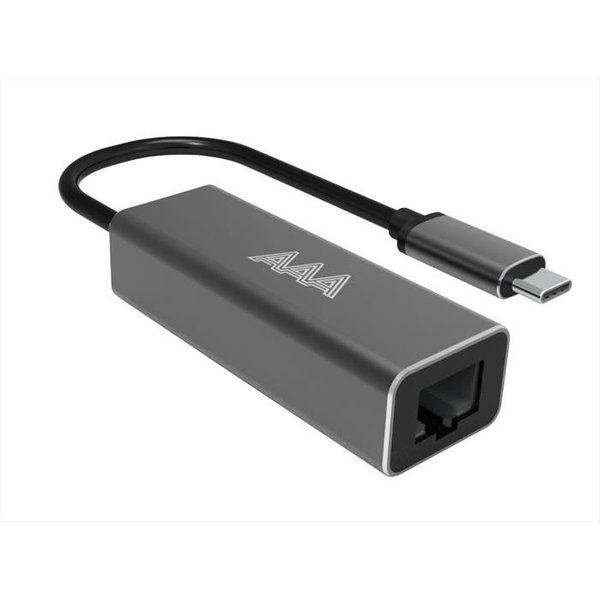 Aaamaze - Adattatore Type-C Male To Ethernet Female-Nero-image