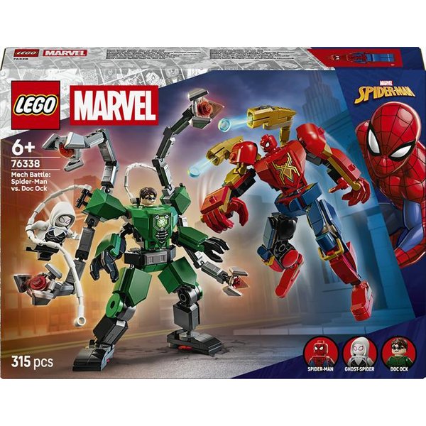 Lego - Marvel Battaglia Mech: Spider-Man Vs.Doc Ock-76338-Multicolore-image