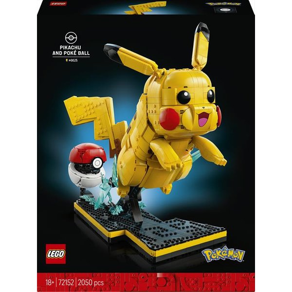 Lego - Pokemon Pikachu E Poke' Ball - 72152-Multicolore-image