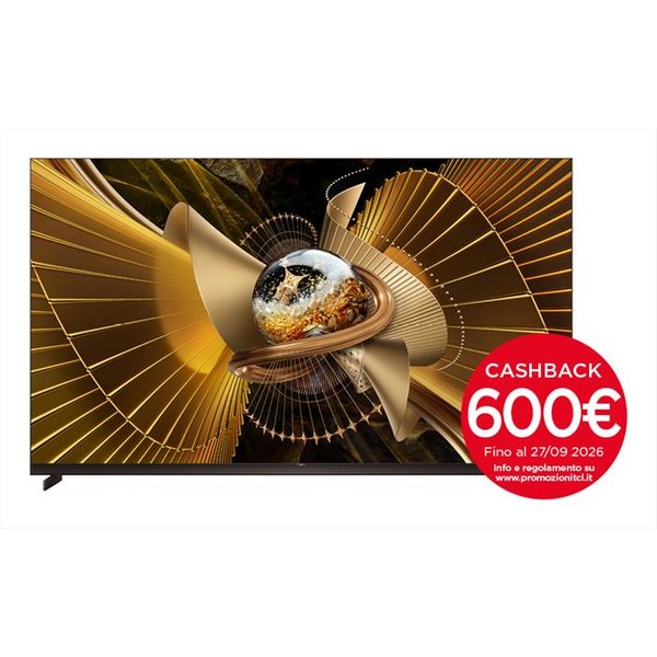 TCL - Smart Tv Mini Led 4K 85" 85X11L 144Hz-Nero, Metallico-image