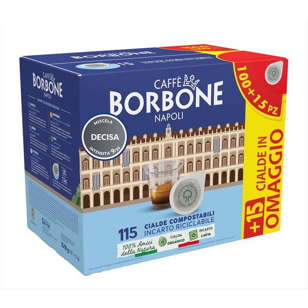 Caffe Borbone - Caffe Miscela Decisa 100+15 Cialde, Multicolore-image