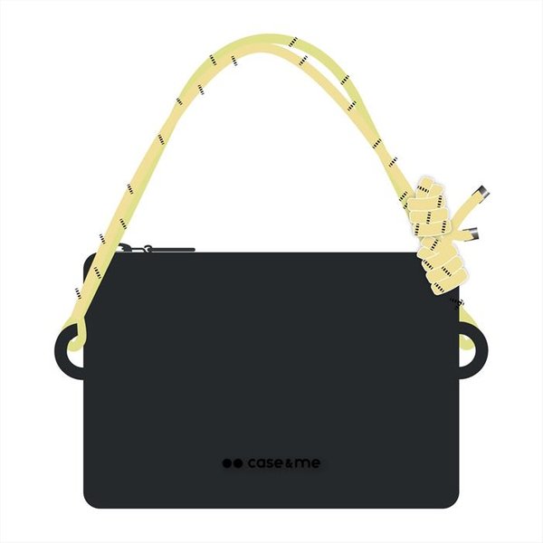 Caseme - Borsa In Silicone Misura M Con Cordino-Nera-image