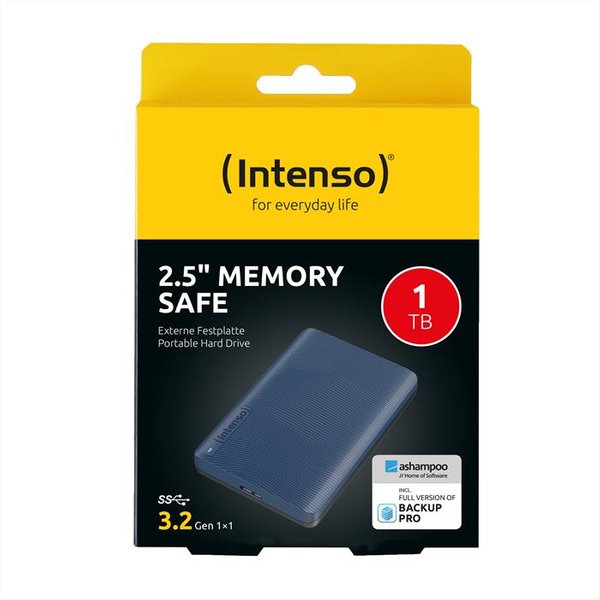 Intenso - Hard Disk Hdd Memory Safe 2,5" 1Tb-Blu-image
