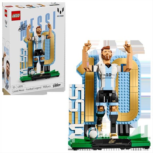 Lego - Editions Lionel Messi Leggenda Del Calcio - 43015, Multicolore-image