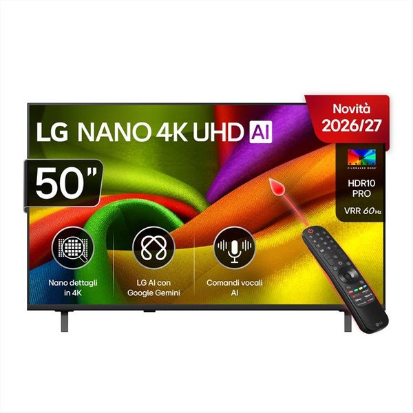 Lg - Nano 4K Uhd Ai Nu90 50Nu900B6La-Charcoal Black-image