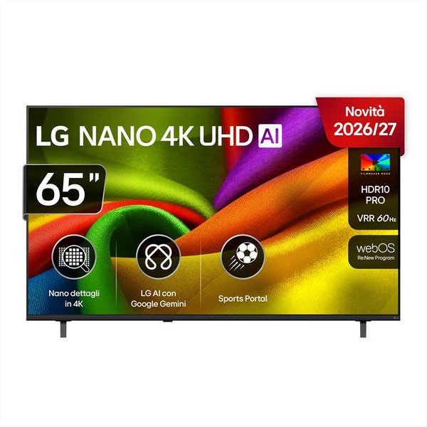 Lg - Nano 4K Uhd Ai Nu85 65Nu850B6La-Charcoal Black-image