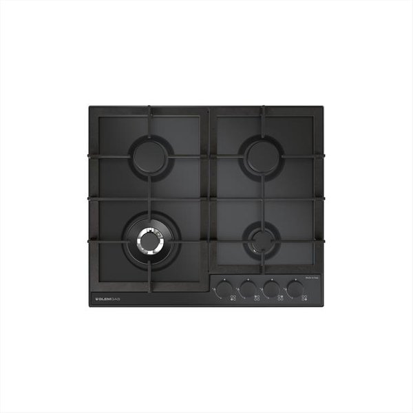 Glem GAS - Piano Cottura A GAS Gtp64Thbk 58,5Cm-Nero Opaco-image