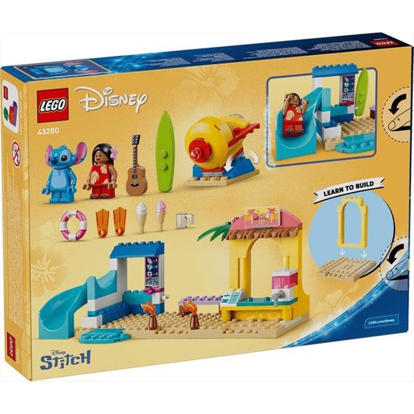 Lego - Disney In Spiaggia Con Lilo E Stitch - 43280, Multicolore-image