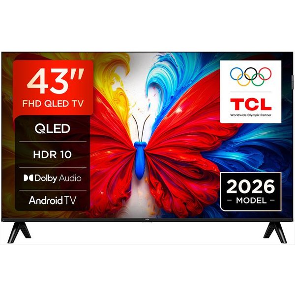 TCL - Smart Tv Qled Fhd 43" 43S5L-Nero-image
