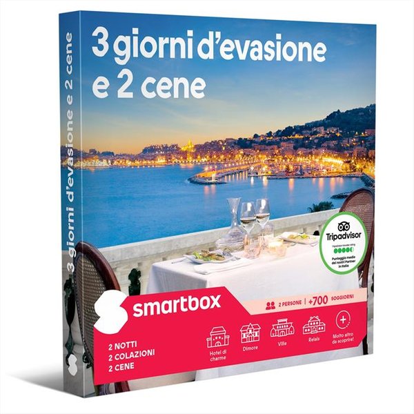 Smartbox - 3 Giorni D'evasione E 2 Cene-Ebox Digitale-image