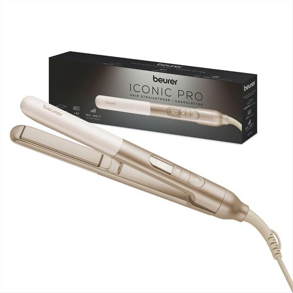 Beurer - Piastra Per Capelli Lisci E Onde Hs 70 Iconic Pro-Crema E Oro-image