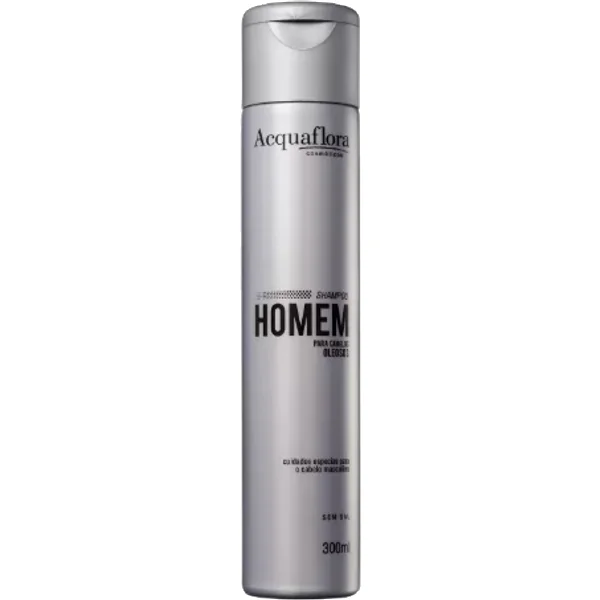 Shampoo Cabelos Oleosos Acquaflora Homem 300ml