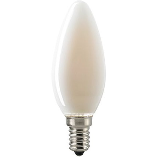 Led Filament Leuchtmittel Kerze Matt 4,5W E14 470Lm 2700K Dimmbar-image