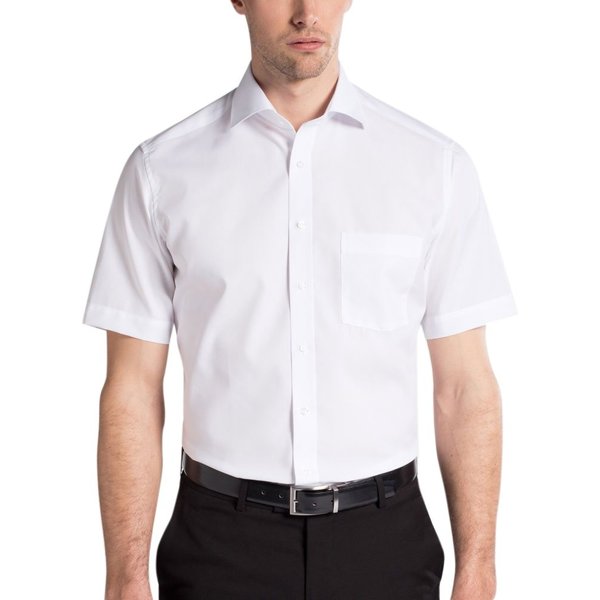 Eterna Mens Cotton Poplin Formal Shirt - White - 43