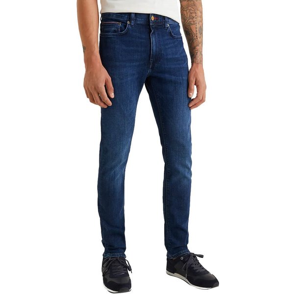 Tommy Hilfiger Mens Bleecker Slim Fit Jeans - Bridger Indigo - 38W x 36L