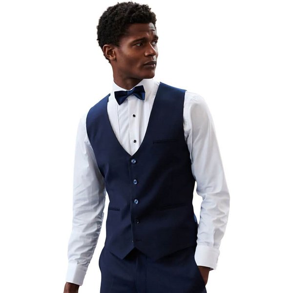 Benetti Mens Peter Tapered Fit Suit Waistcoat - Petrol - 42R