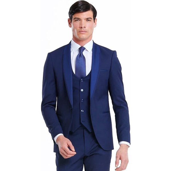 Benetti Men's Peter Shawl Suit Jacket - Ink - 42S