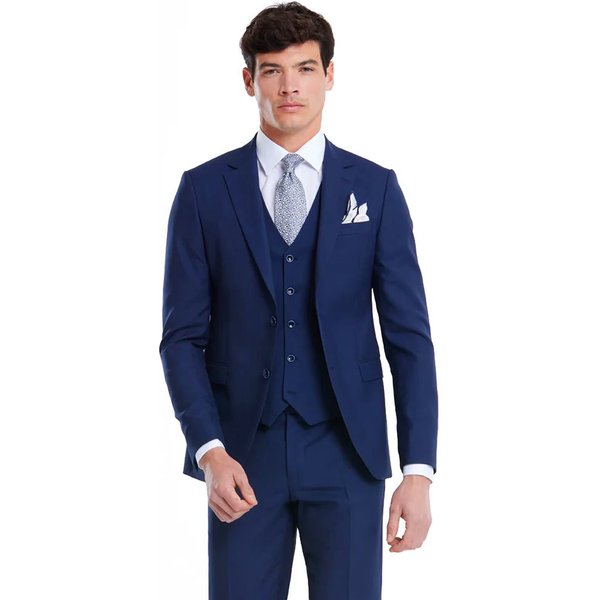 Benetti Men's James Comfort Fit Suit Waistcoat - Navy - 46R