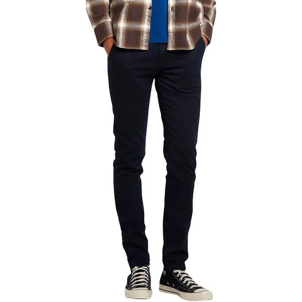 Farah Mens Endmore Skinny Organic Cotton Chinos - True Navy - 36W X 32L