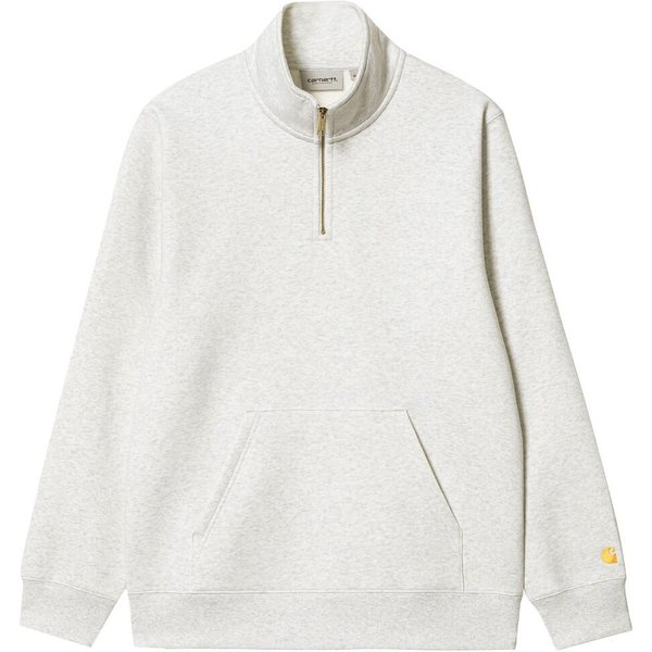 Carhartt WIP Mens Chase Neck Zip Sweat - Ash Heather - XS