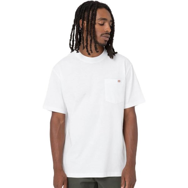Dickies Mens Luray Pocket T-Shirt - White - M