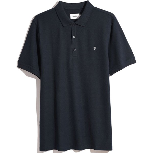 Farah Mens Hudson Polo Shirt - True Navy - L
